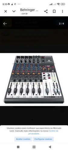 Mesa de som Behringer xenyx 1204