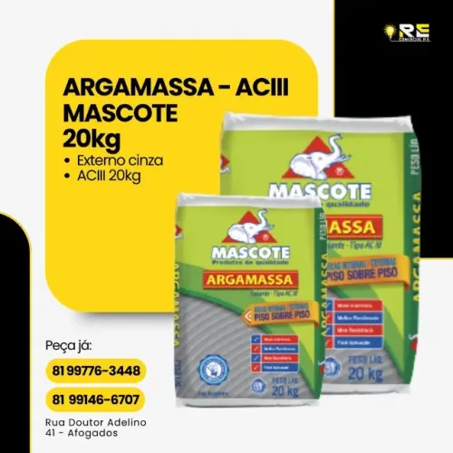 ARGAMASSA AC3 - 20KG - MASCOTE