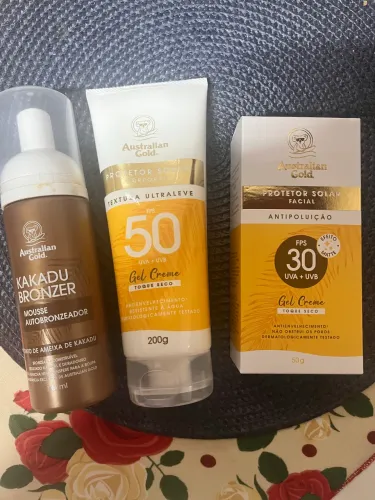 KIT AUSTRALIAN GOLD PROTETOR SOLAR NOVO LACRADO