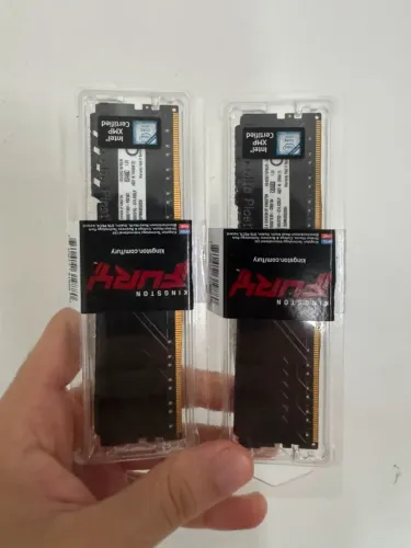 2 pentes de memória RAM Kingston Fury Beast, 8GB, 2666MHz, DDR4, CL16