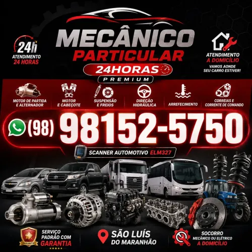 Mecânico a domicílio Mecânico 24 Horas 