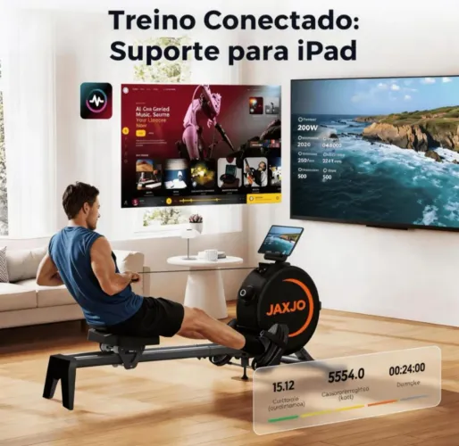Remo ergométrico 8 níveis - NOVO 