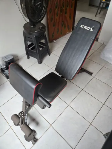 Vendo banco reclinavel + Halters + Barra
