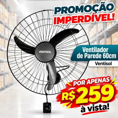 Ventilador de parede 60 cm