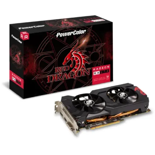 Placa de Vídeo PowerColor Radeon RX 570 4GB GDDR5 - Excelente Estado