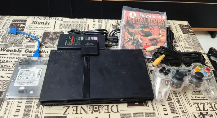 Ps2 com 1 terá / leitor 100%