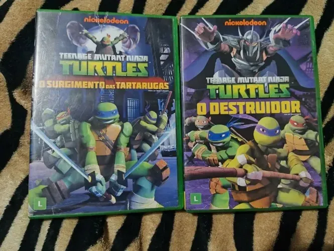 Kit 2 DVDS Tartarugas Ninja ORIGINAIS