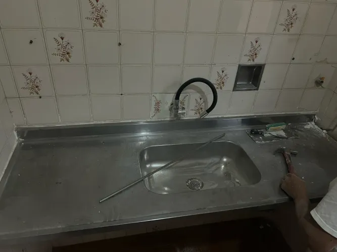 Bancada aço inox 1.70 m