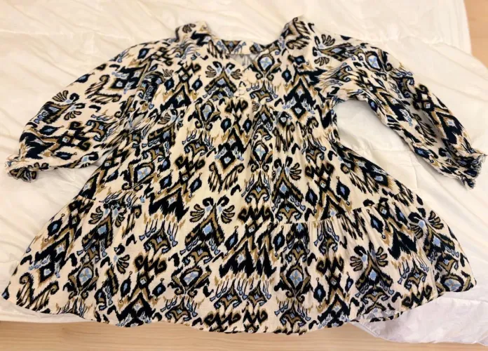 Vestido Infantil Zara Estampa Étnica - Estilo Boho Chic!