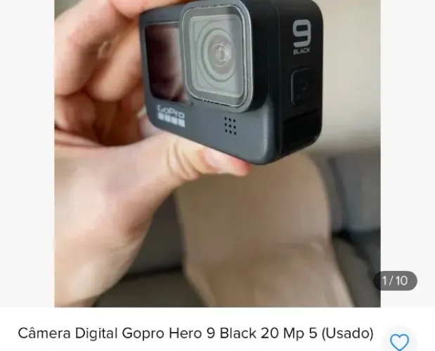 Go pro Hero 9 com Sandisk 128 GB extreme plus MI Praticamente nova. Sem riscos. Com acessó