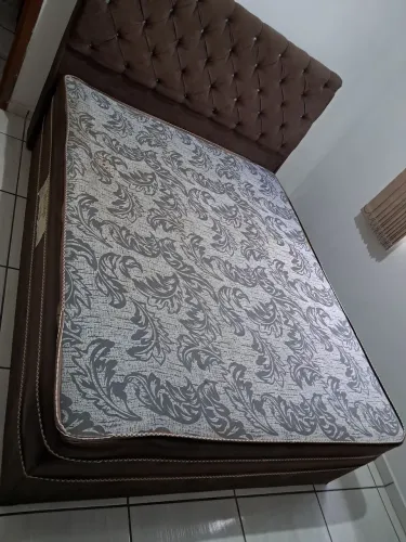 Cama box com Cabeceira Queen Size