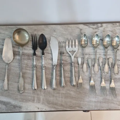 Christofle Faqueiro em Prata antigo vintage conjunto de talheres franceses em PRATA