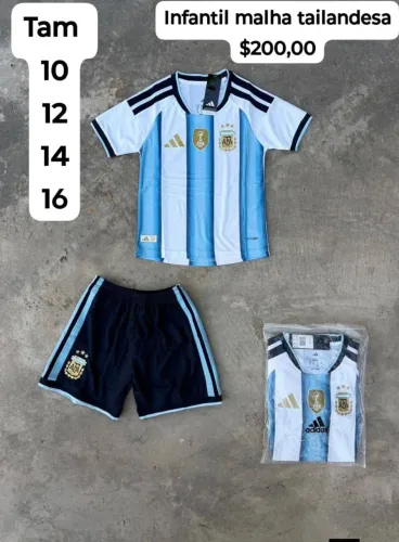 Conjunto Argentina malha tailandesa 