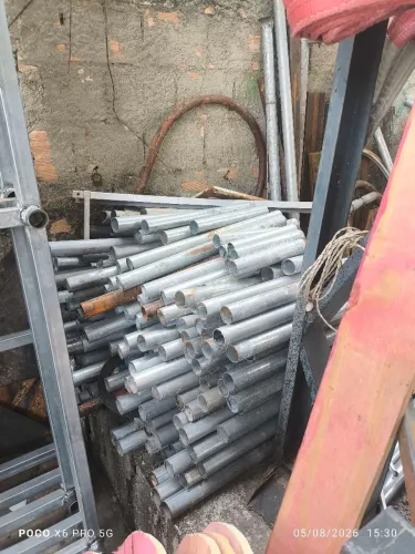 Recorte retalho de tubo redondo galvanizado no quilo