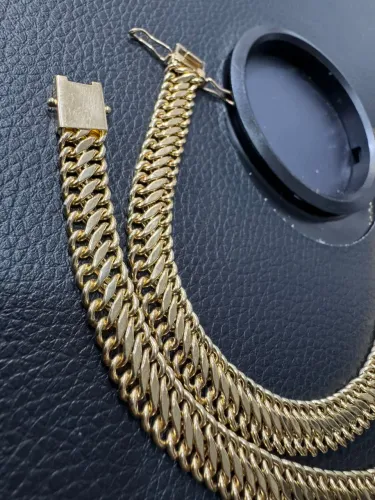 Pulseira Lacraia de ouro 15.68g 18k procedência garantia eterna