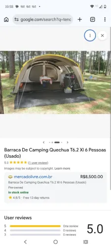 Barraca Queucha T6.2 muito nova com área na frente