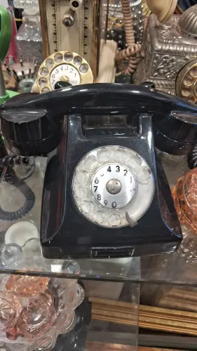 Telefone fixo vintage baquelite belíssima peça