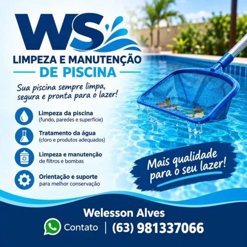 Serviço de Limpeza e Manutenção de Piscina