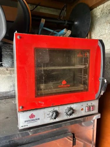 Forno vermelho turbo elétrico fast oven progás