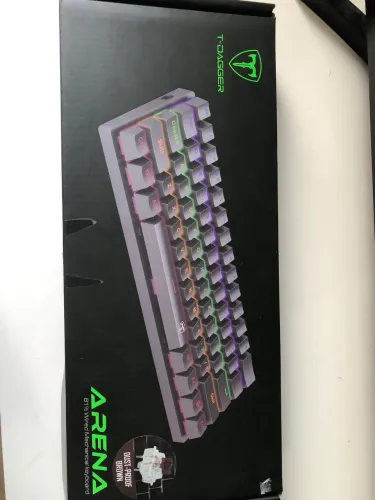 Teclado Mecânico Gamer T-Dagger Arena T-TGK321 - RGB, Compacto 60%