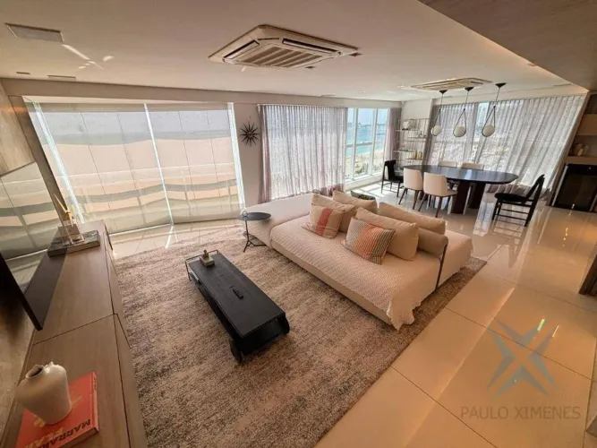 Apartamento com 3 dormitórios para alugar, 145 m² por R$ 27.650,00/mês - Meireles - Fortal