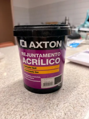 Rejunte acrílico Axton preto 1kg