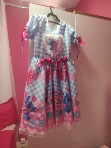 Vestido infantil de festa junina
