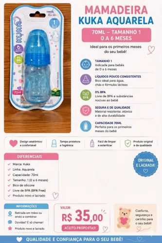 ?Mamadeira Kuka Aquarela ? 70ml