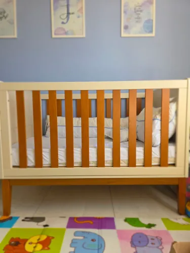 BERÇO MATIC 2 EM 1 - 100% MDF - NUNCA USADO