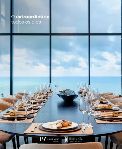 Apartamento Alto Padrão Vista Mar 4 suítes + DCE no Miramar Recém Entregue