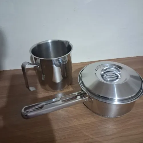 Panela Tramontina Solar 16cm e Fervedor 14cm Ambos 1,4l Aço inox indução