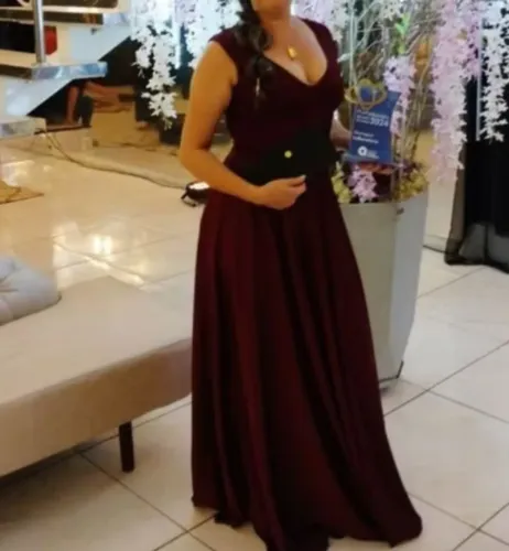 Oportunidade vestido novo G marsala