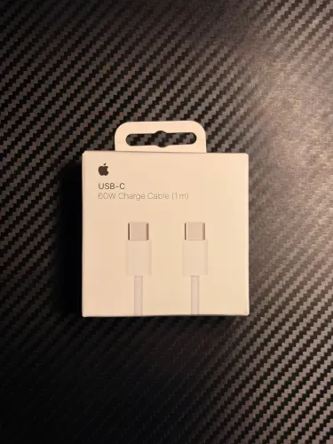 Cabo Apple USB-C para USB-C 60W (1 metro) - Original | Lacrado