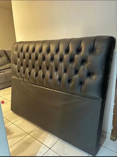 Cabeceira Cama Queen Preta