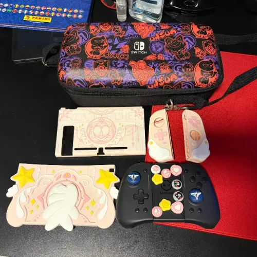 Kit para Nintendo Switch: Controle Sem Fio LinYuvo + Case + Capas