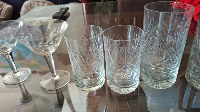 Copos e taças de cristal 