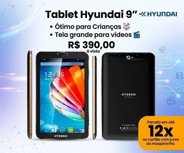 Tablet Hyundai 9 polegadas