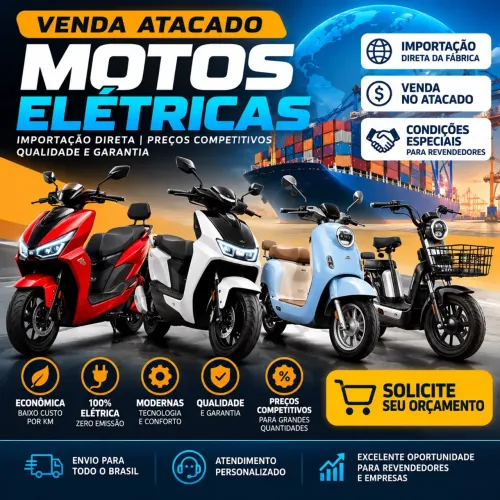 Moto elétrica no atacado, importação direta da fábrica, preços para revendedores