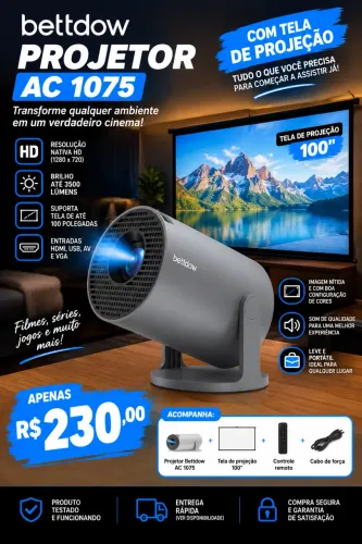 Vendo projetor betdow