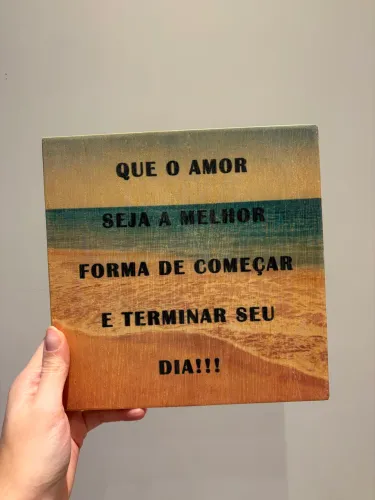 QUADRO DE PAREDE COM MENSAGEM - NOVO!