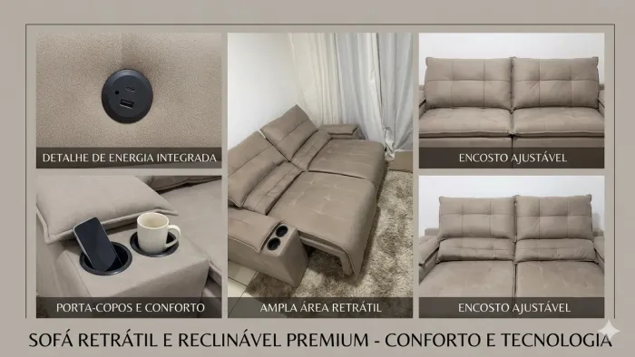 Sofá retrátil