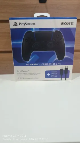 Controle PS5 DualSense Midnight Black Original Sony + Cabo USB
