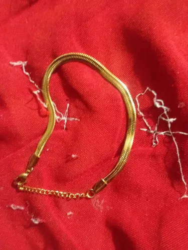 Pulseira unisex Grumet dourada de 4mm*nova*!