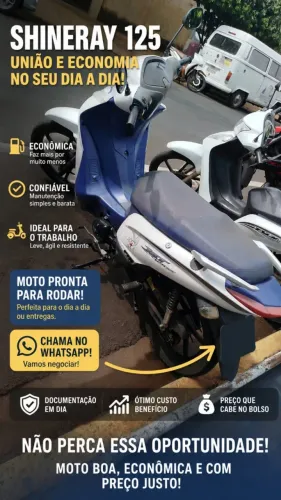 Vendo moto com dois anos de uso