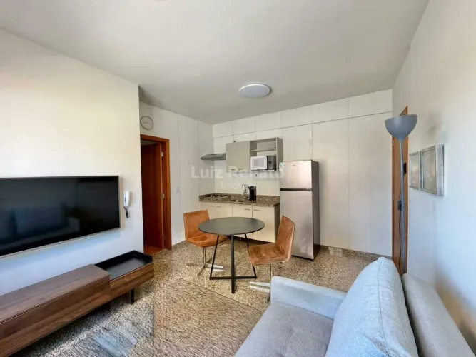 Apartamento mobiliado para locação, 1 quarto, 40m² de área na Funcionários