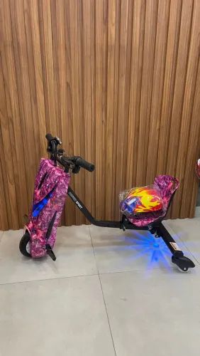 Triciclo Drift Elétrico 350w 3 Velocidades Freio De Emergência Capacidade Até 100kg