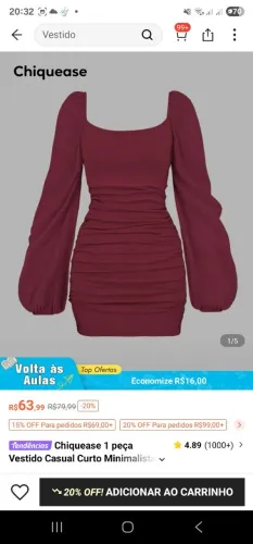Vestido shein
