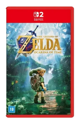 Jogo The Legend of Zelda: Ocarina of Time, Nintendo Switch 2, Edição Limitada Capa Foil