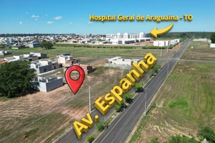 Lote à Venda | 250 m² | Av. Espanha | 100m do HGA | Sol Poente | Jardim dos Ipês | Araguaí
