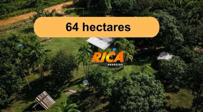 Sítio à venda, com 64 hectares na área rural de Porto Velho/RO